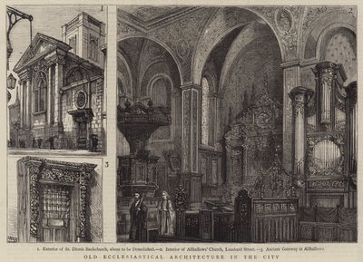 Old Ecclesiastical Architecture in the City by Henry William Brewer